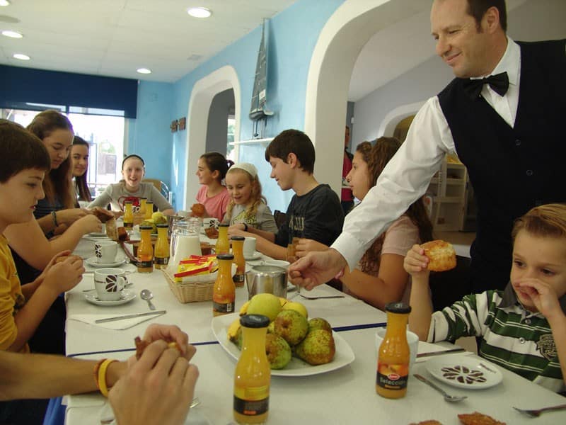 tipo de menú en la alimentación de un campamento de verano